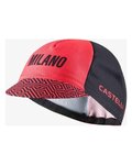 CASTELLI Cyklistická čiapka - GIRO109 TAPPA - čierna/červená