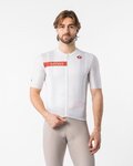 CASTELLI Cyklistický dres s krátkym rukávom - GIRO109 ROME - biela/červená