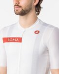 CASTELLI Cyklistický dres s krátkym rukávom - GIRO109 ROME - biela/červená