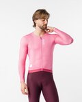 CASTELLI Cyklistický dres s dlhým rukávom letný - GIRO109 CORRETTO LS - ružová
