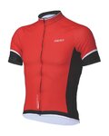 BBB Cyklistický dres s krátkym rukávom - COMFORTFIT - červená/čierna