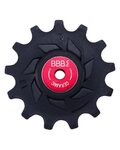 BBB kladky pre prehadzovačku - ROLLERBOYS CERAMIC 11T, 13T - červená/čierna