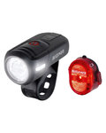 SIGMA SPORT set svetiel - AURA 45 + NUGGET II - červená/čierna