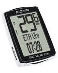 SIGMA SPORT tachometer - BC 16.16 STS CAD TOPLINE 016 - biela/čierna