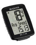 SIGMA SPORT tachometer - BC 7.16 TOPLINE 016 - čierna