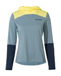 VAUDE Cyklistický dres s dlhým rukávom zimný - TREMALDO - svetlo modrá/modrá/žltá
