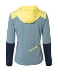 VAUDE Cyklistický dres s dlhým rukávom zimný - TREMALDO - svetlo modrá/modrá/žltá