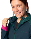 VAUDE Cyklistická vetruodolná bunda - QIMSA SOFTSHELL - modrá