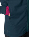 VAUDE Cyklistická vetruodolná bunda - QIMSA SOFTSHELL - modrá