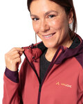 VAUDE Cyklistická vetruodolná bunda - QIMSA SOFTSHELL - červená