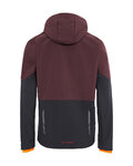 VAUDE Cyklistická vetruodolná bunda - QIMSA SOFTSHELL - bordová/čierna