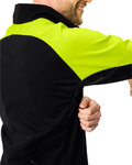 VAUDE Cyklistická vetruodolná bunda - POSTA SOFTSHELL VI - žltá/čierna