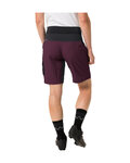 VAUDE Cyklistické nohavice krátke bez trakov - QIMSA - fialová
