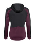 VAUDE Cyklistický dres s dlhým rukávom zimný - QUIMSA LS - bordová/ružová/čierna