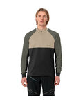 VAUDE Cyklistický dres s dlhým rukávom letný - QUIMSA HZ - hnedá/zelená/čierna