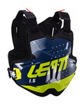 LEATT chránič na chrbát a hrudník - CHEST PROTECTOR 1.5 TORQUE - čierna/modrá/žltá