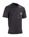 LEATT Cyklistický dres s krátkym rukávom - MTB TRAIL 1.0 X-FLOW - čierna