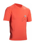 LEATT Cyklistický dres s krátkym rukávom - MTB TRAIL 1.0 X-FLOW - červená
