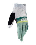 LEATT Cyklistické rukavice dlhoprsté - MTB 1.0 GRIPR JR - zelená/biela