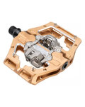 LEATT pedále - GRAVITY 6.0 CLIP-IN - bronzová
