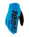100% SPEEDLAB Cyklistické rukavice dlhoprsté - BRISKER - tyrkysová