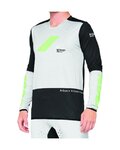 100% SPEEDLAB Cyklistický dres s dlhým rukávom letný - R-CORE X - šedá/čierna