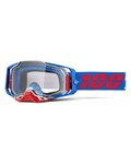 100% SPEEDLAB Cyklistické okuliare - ARMEGA - červená/modrá