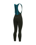 ALÉ Cyklistické nohavice dlhé s trakmi - K-ATMO 2.0 KLIMATIK - zelená