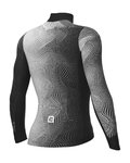 ALÉ Cyklistický dres s dlhým rukávom zimný - CIRCUS PR-S - biela