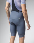 ALÉ Cyklistické nohavice krátke s trakmi - MAGIC COLOUR PR-E - šedá