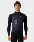 ALÉ Cyklistický dres s dlhým rukávom zimný - QUICK R-EV1 - čierna