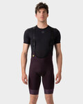 ALÉ Cyklistické nohavice krátke s trakmi - MAGIC COLOUR PR-E - fialová