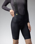 ALÉ Cyklistické nohavice krátke s trakmi - PR-E MAGIC COLOUR - čierna