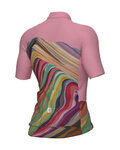 ALÉ Cyklistický dres s krátkym rukávom - PR-E RAINBOW - ružová