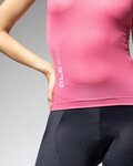 ALÉ Cyklistický dres bez rukávov - COLOR BLOCK PRAGMA - ružová