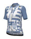 ALÉ Cyklistický dres s krátkym rukávom - MULTIVERSO PR-E - modrá/biela