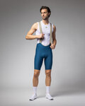 ALÉ Cyklistické nohavice krátke s trakmi - MASTER 2.0 PR-E - modrá