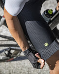 ALÉ Cyklistické nohavice krátke s trakmi - R-EV1 HAMMER 2.0 - čierna