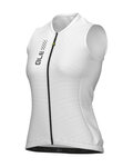 ALÉ Cyklistický dres bez rukávov - PRAGMA COLOR BLOCK - biela