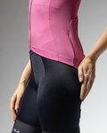 ALÉ Cyklistický dres bez rukávov - COLOR BLOCK PRAGMA - ružová