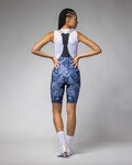 ALÉ Cyklistické nohavice krátke s trakmi - SAUVAGE PR-E - modrá/svetlo modrá