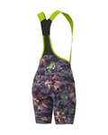 ALÉ Cyklistické nohavice krátke s trakmi - PR-E SAUVAGE - fialová