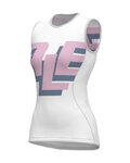 ALÉ Cyklistické tričko s krátkym rukávom - INTIMO MULTIVERSO - biela