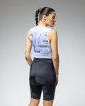 ALÉ Cyklistické tričko bez rukávov - INTIMO MULTIVERSO - biela/modrá