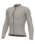 ALÉ Cyklistický dres s dlhým rukávom letný - PRAGMA COLOR BLOCK - šedá
