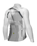 ALÉ Cyklistický dres s dlhým rukávom zimný - QUICK - biela