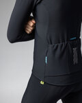 ALÉ Cyklistický dres s dlhým rukávom zimný - KLIMATIK K-IDRO - čierna