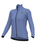 ALÉ Cyklistický dres s dlhým rukávom zimný - KLIMATIK K-IDRO - svetlo modrá