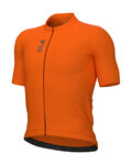 ALÉ Cyklistický dres s krátkym rukávom - COLOR BLOCK PRAGMA - oranžová