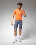 ALÉ Cyklistický dres s krátkym rukávom - COLOR BLOCK PRAGMA - oranžová